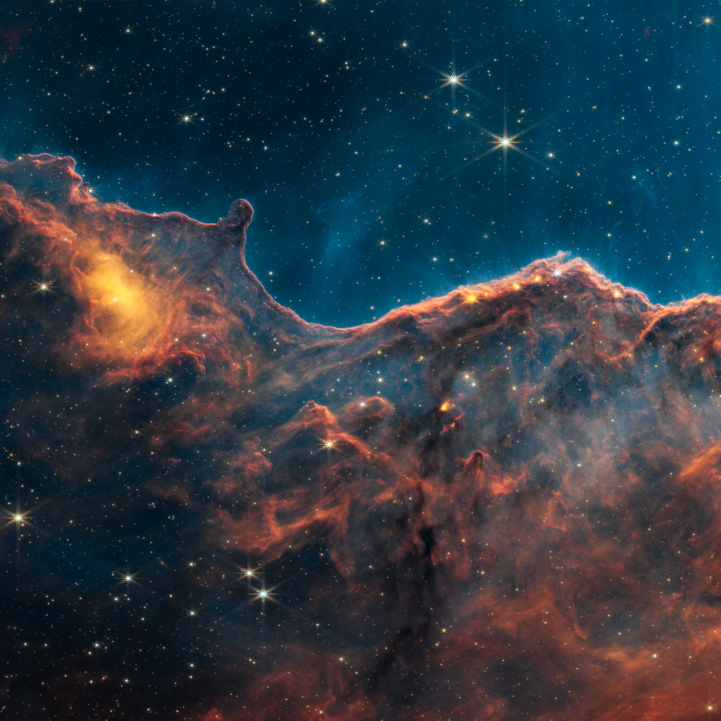 An image of a stellar nebula.
