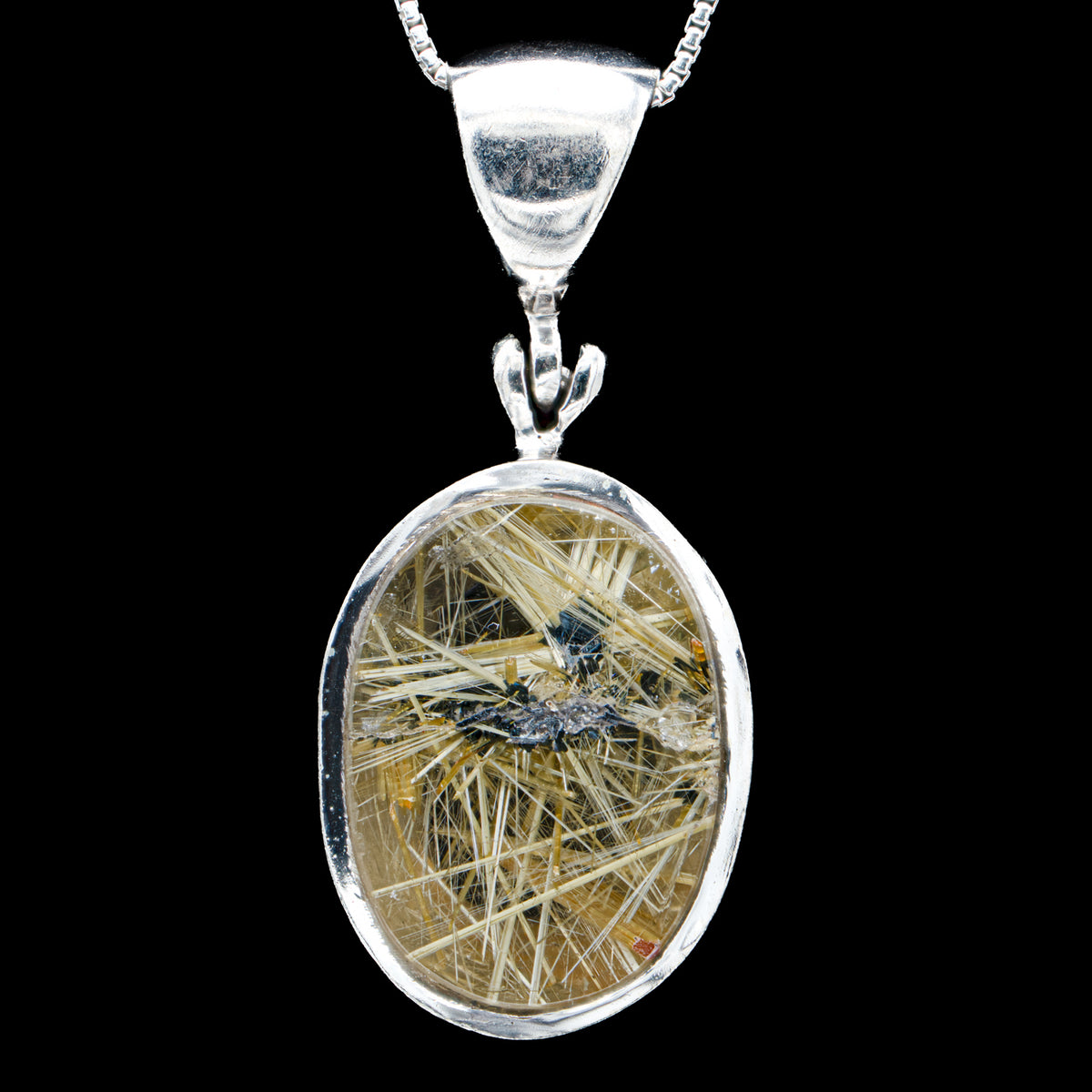 Shops Rutilated Rutile Quartz Stone Pendant