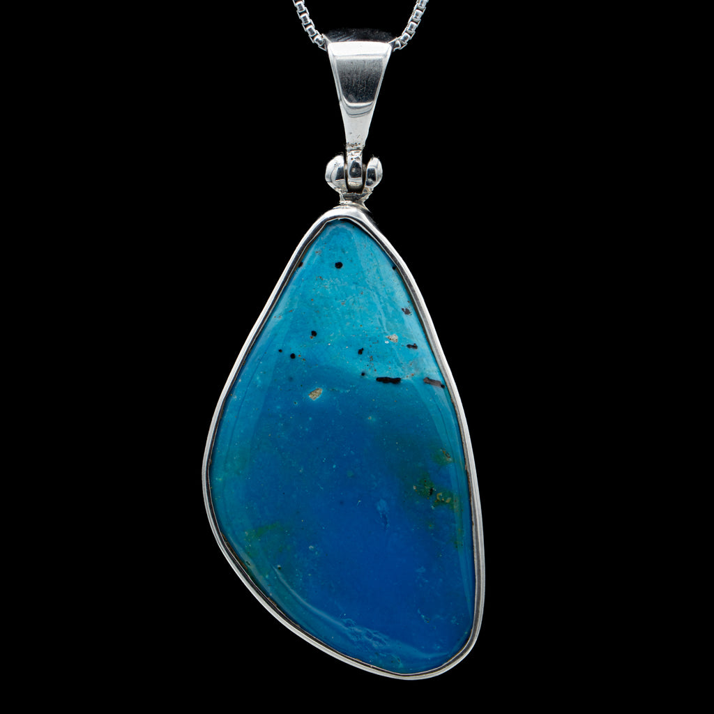 Peruvian Blue Opal Pendant - SOLD 1.27"