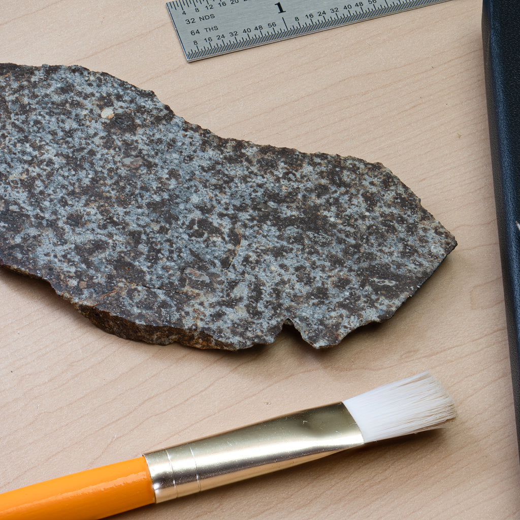 An image of an Allende meteorite fragment from Mexico.