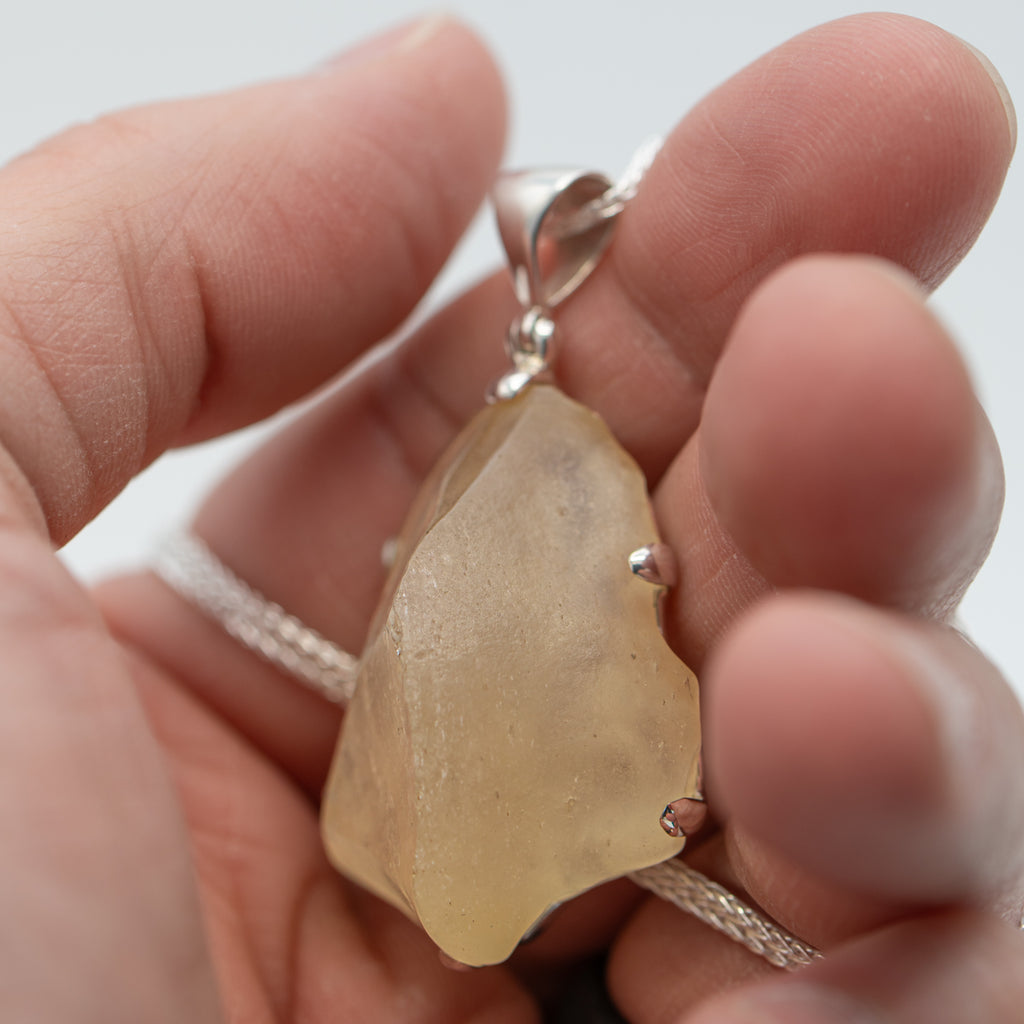 Libyan Desert Glass Pendant SOLD - Main Image