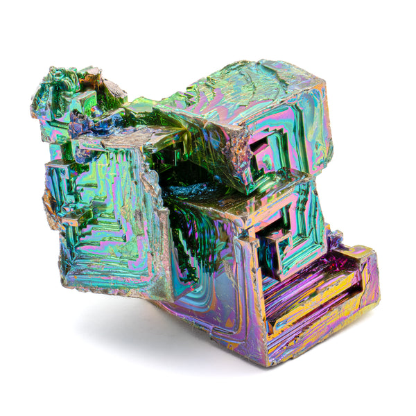 Bismuth Rainbow Crystal Staircases
