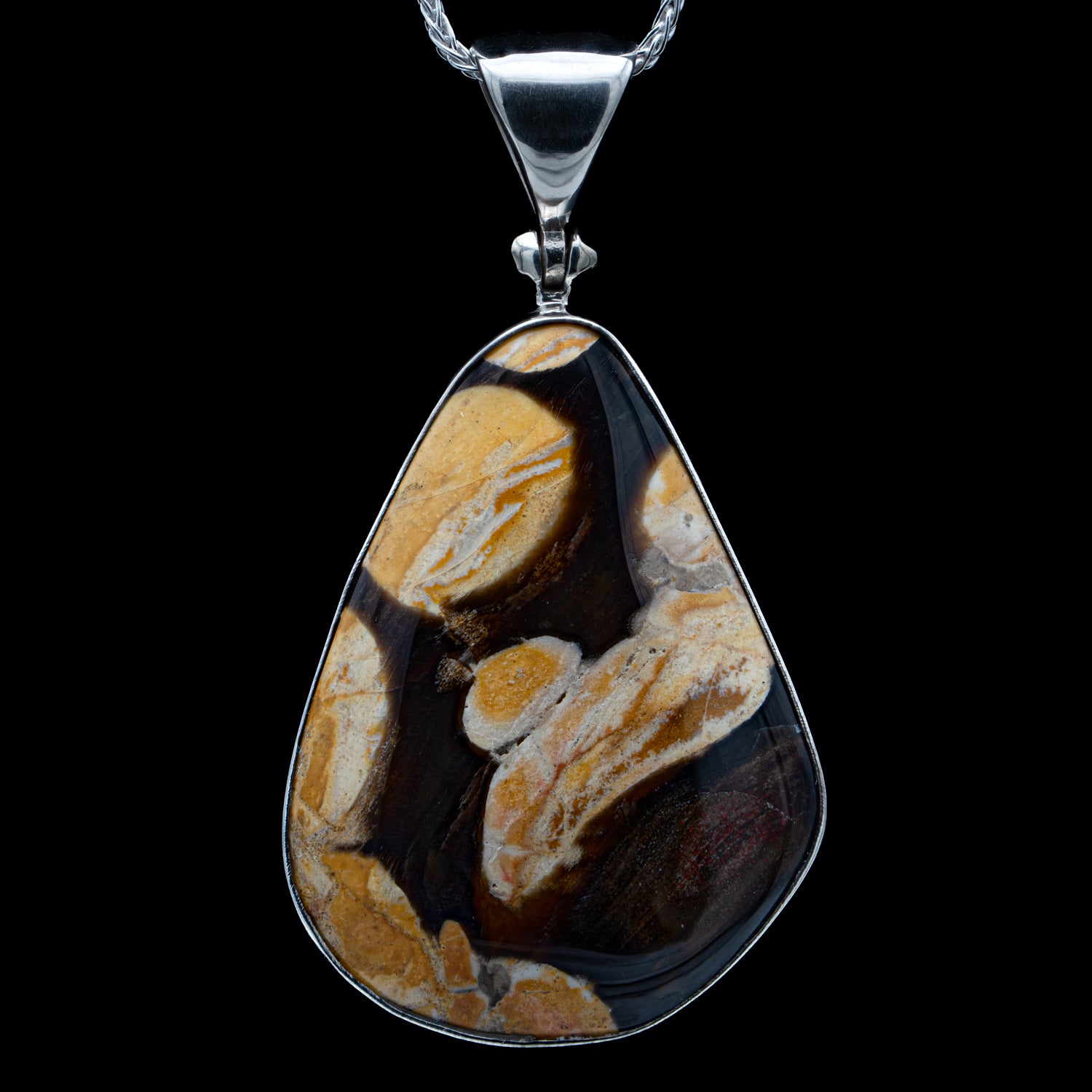 Peanut selling Wood Jasper Pendant 1 1/2