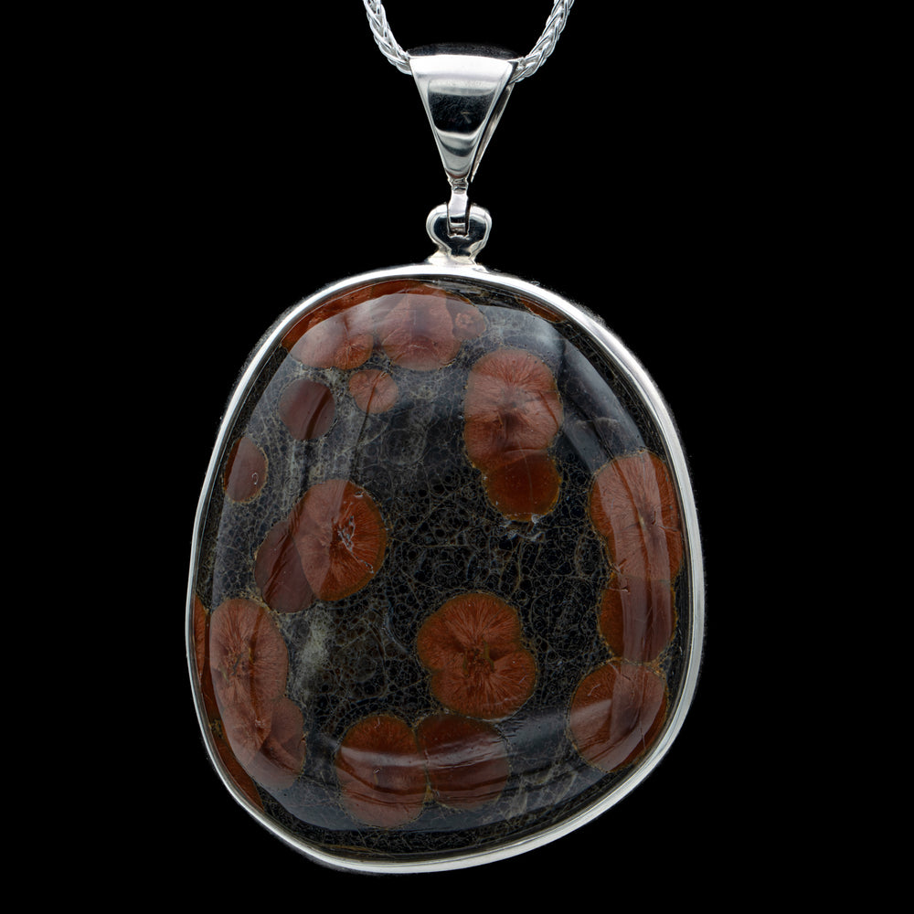 Red Planet Obsidian Pendant - SOLD 1.46" Double-sided