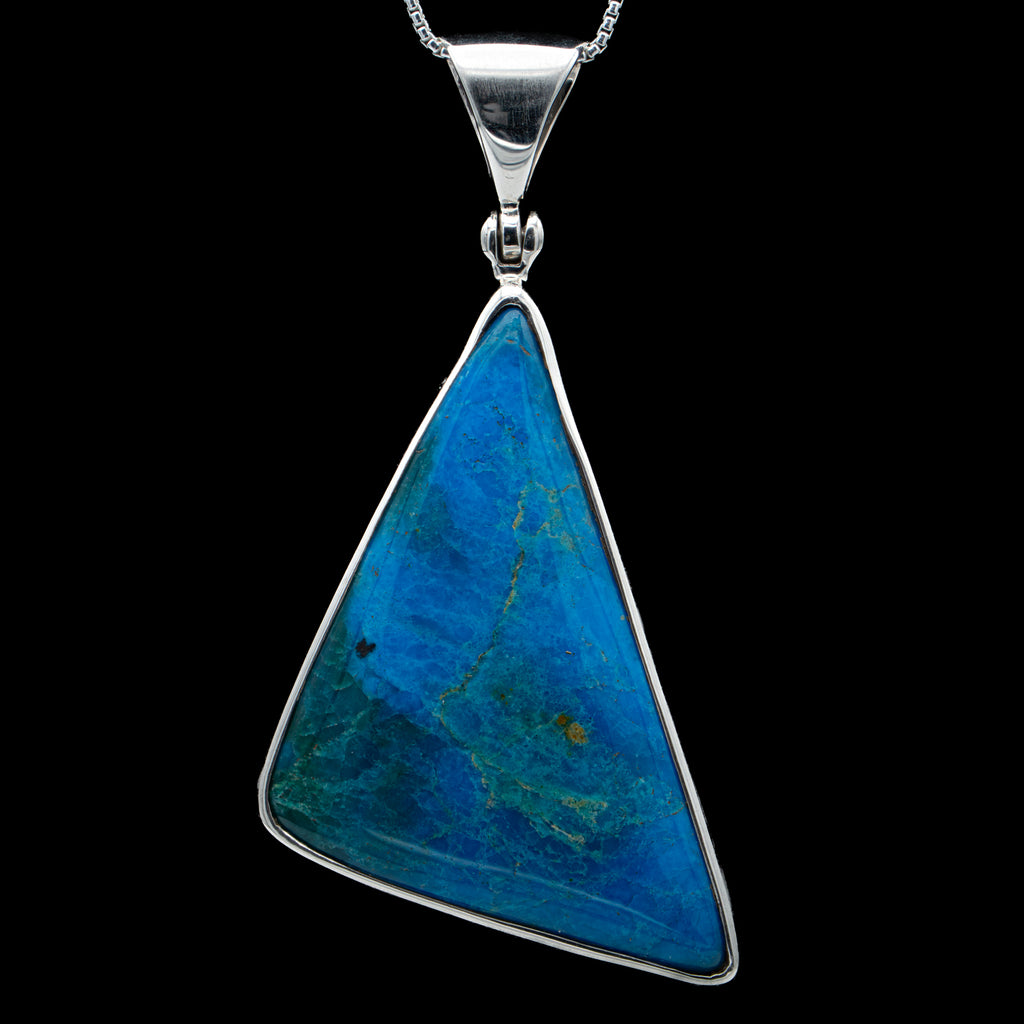 Peruvian Blue Opal Pendant - SOLD 1.53"