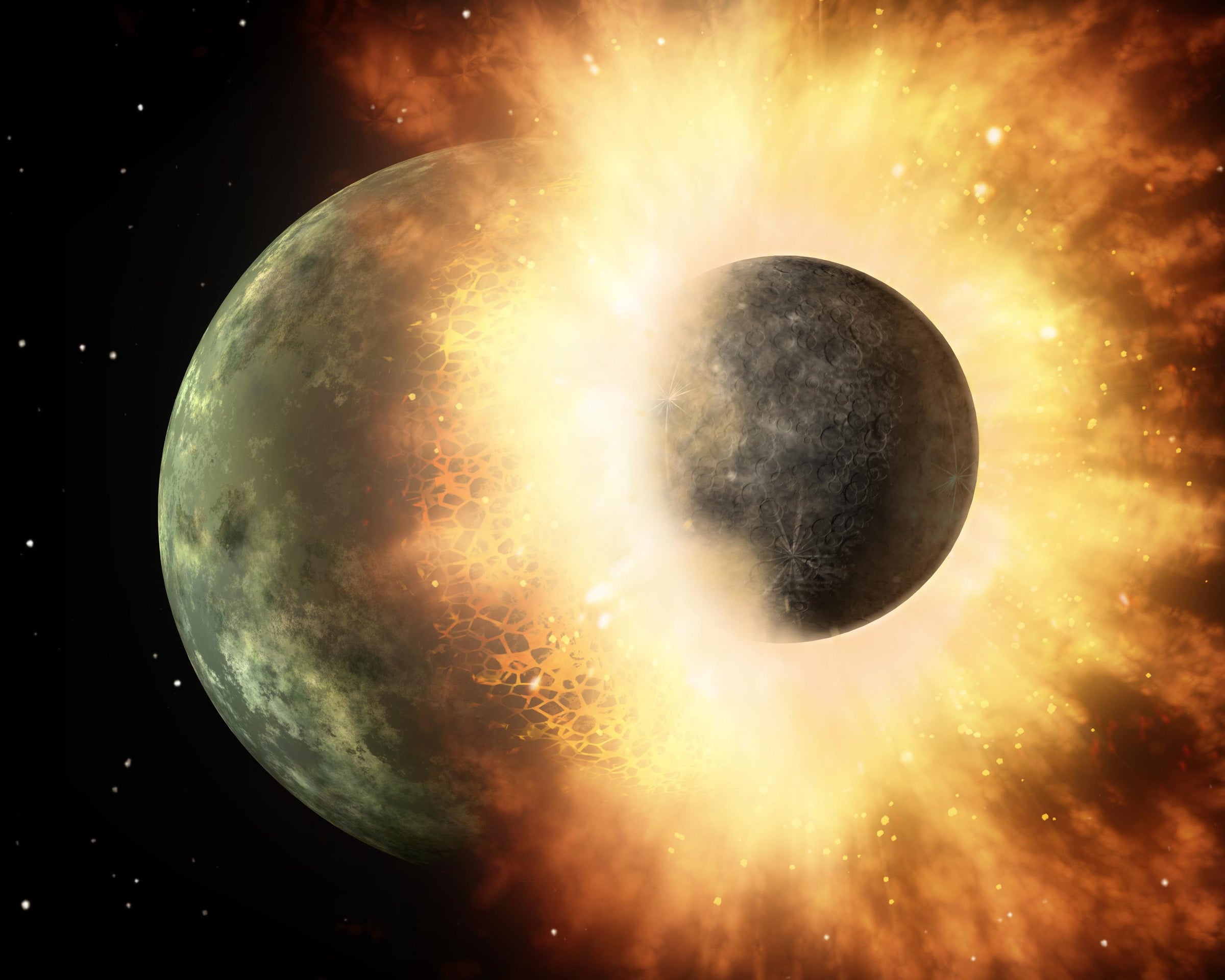 Where Did the Moon Come From? - Giant-Impact Hypothesis