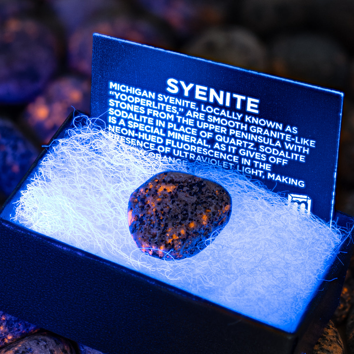 Fun-Sized Syenite - UV Glow Rock