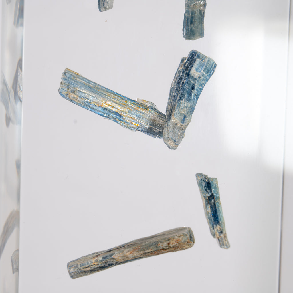 Blue Cascade - Blue Kyanite Acrylic Sculpture
