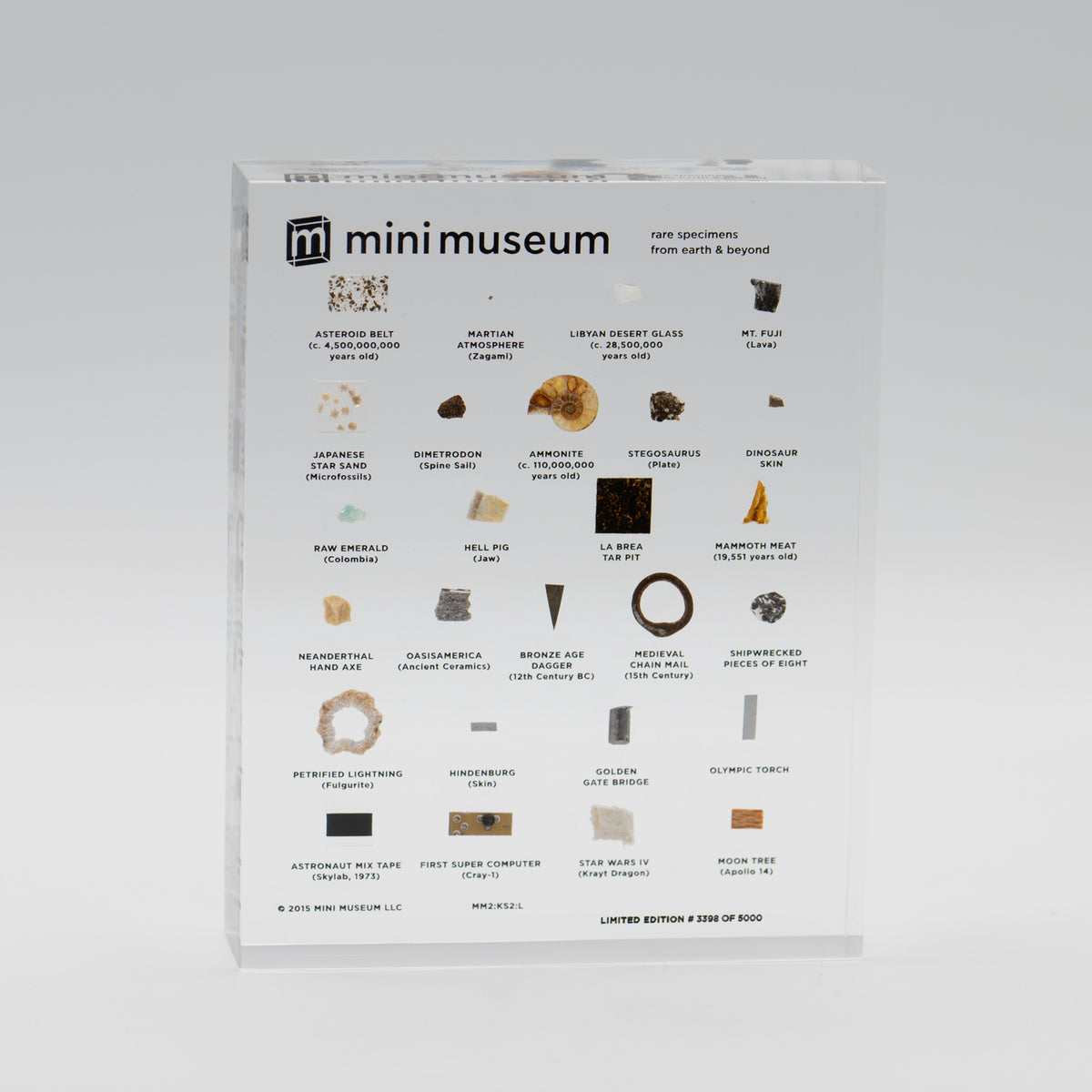 Mini Museum Out of the Vault - Second Edition ID #3398 (LARGE - 26 Specimens)