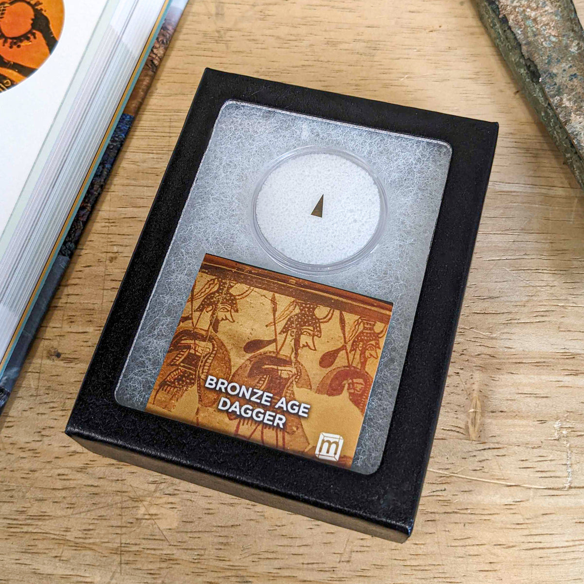 Bronze Age Dagger Fragment Classic Riker Box Display Collectible ...