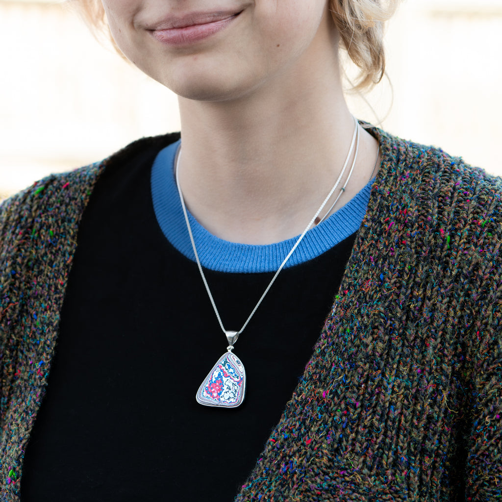 Fordite Pendant Necklace SOLD - Main Image