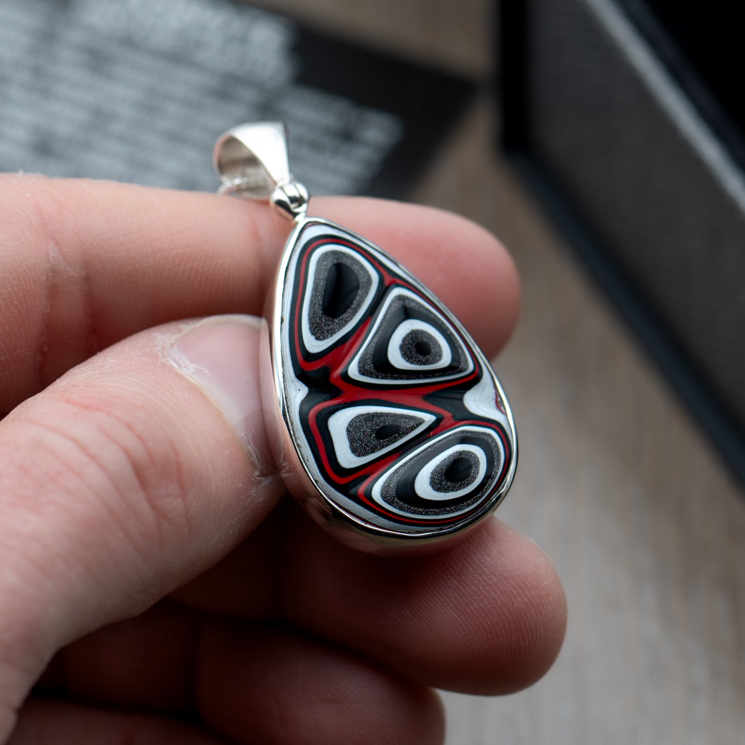 Fordite Pendant Necklace - SOLD 1.07