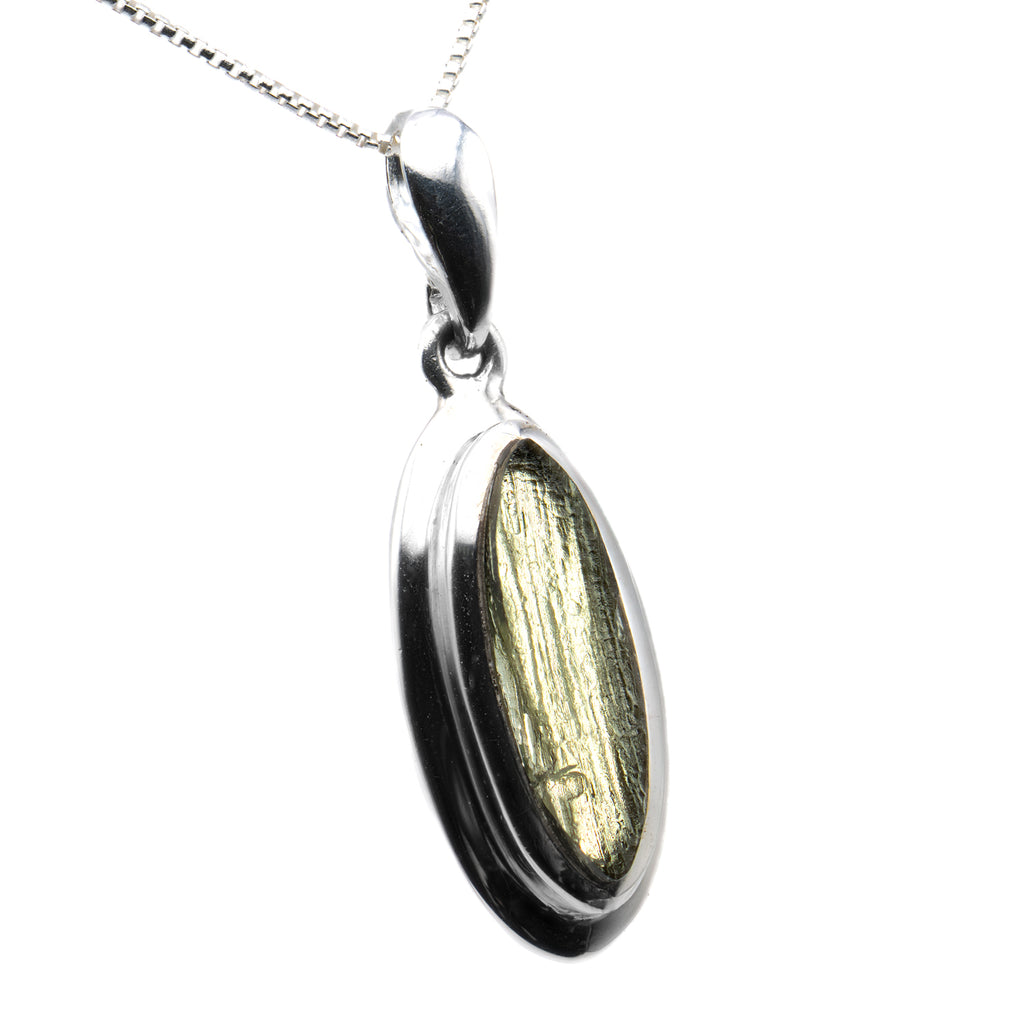 Moldavite Asteroid Impact Glass Jewelry (Bezel Style)