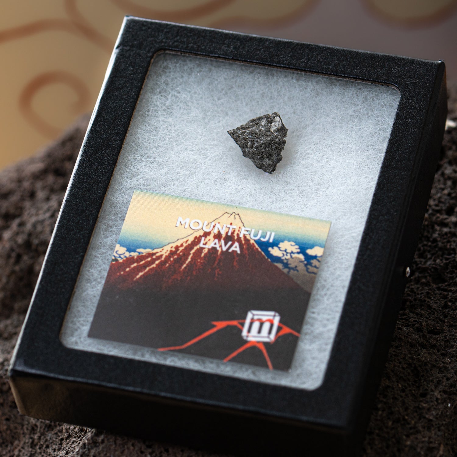 Volcanic  リバイズド 1枚 Mount Fuji Lava, Basalt Rock Collectible Specimen, Includes