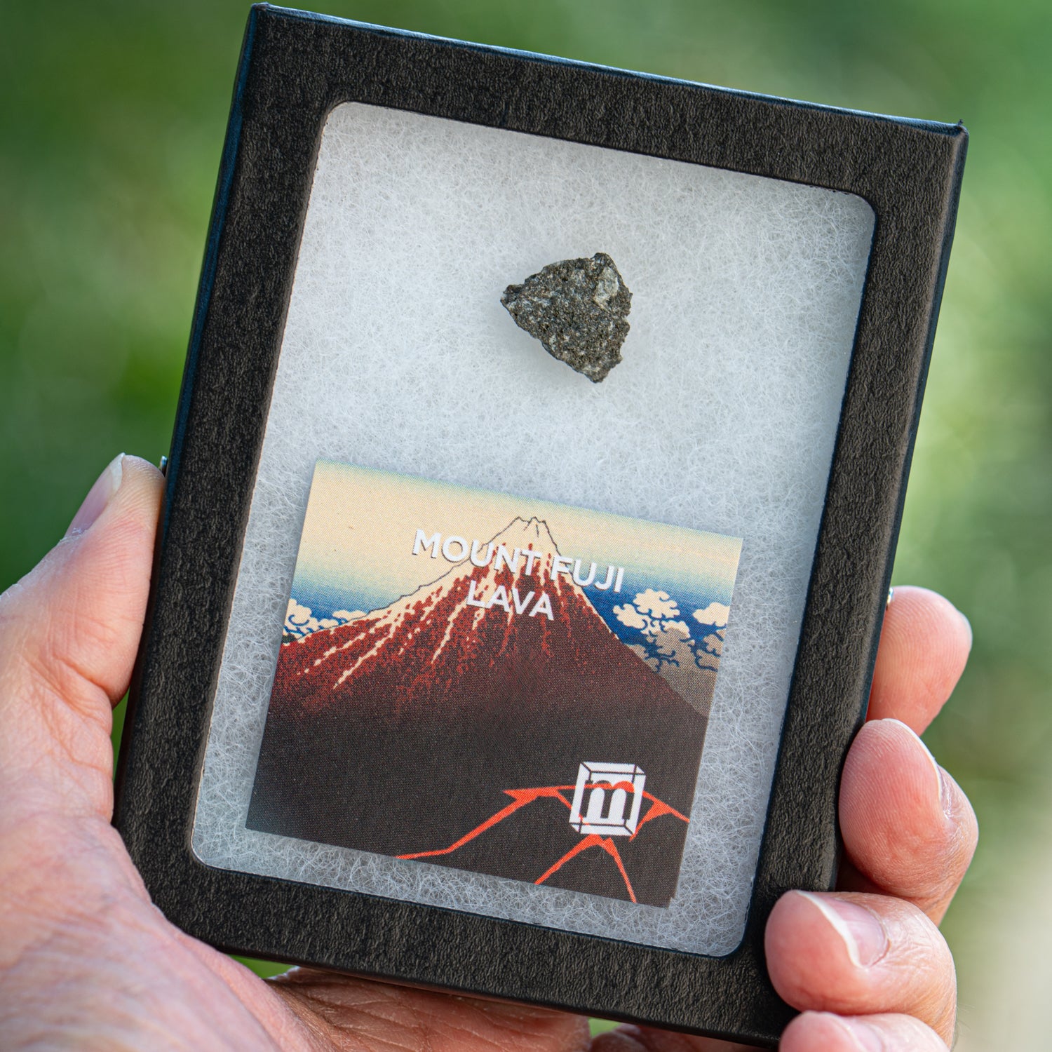 Mount Fuji Lava, Basalt Rock Collectible Specimen, Includes