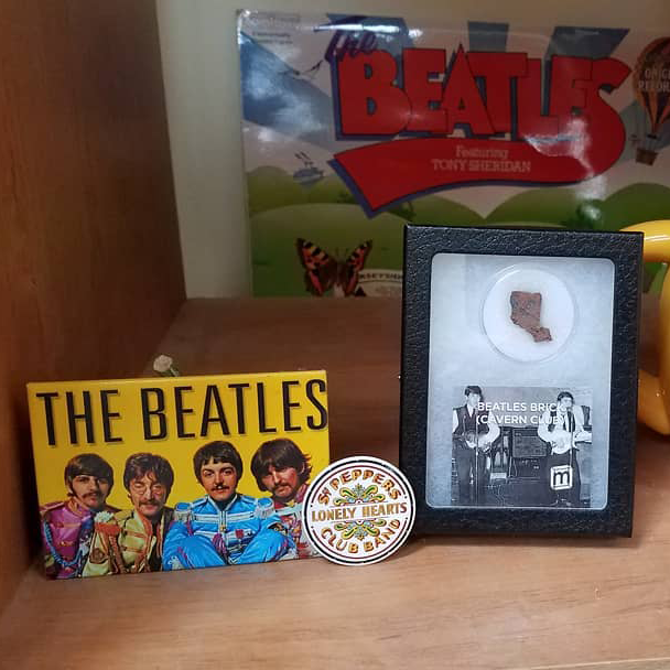 Beatles Brick Fragment Strawberry Field Brick Collectible Specimen,  Includes Display Case - Mini Museum