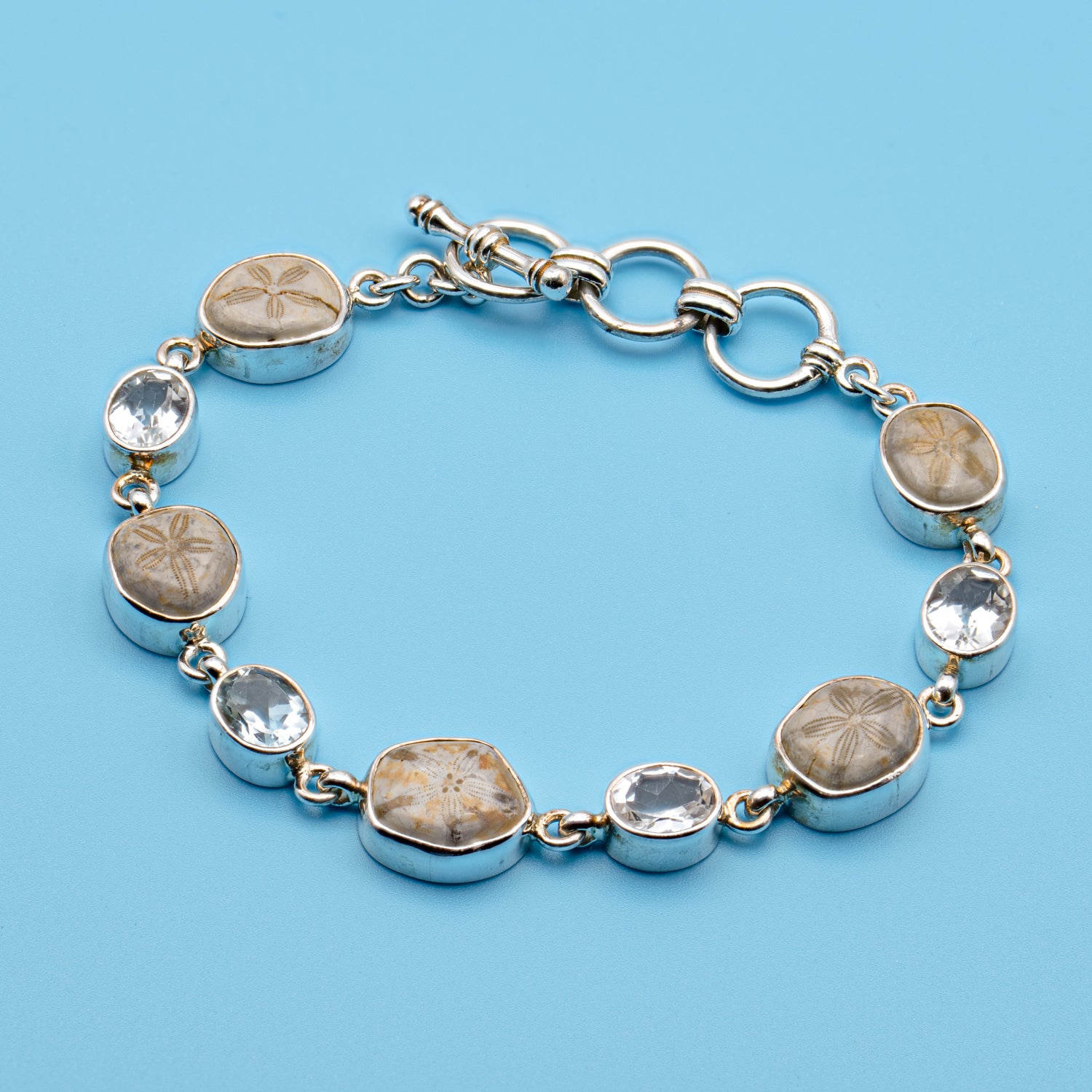 Alga white topaz earrings