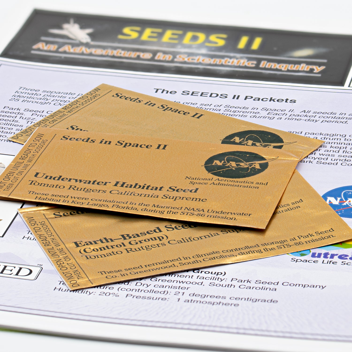 SEEDS II - NASA Space Exposed Seeds and Educational Kit