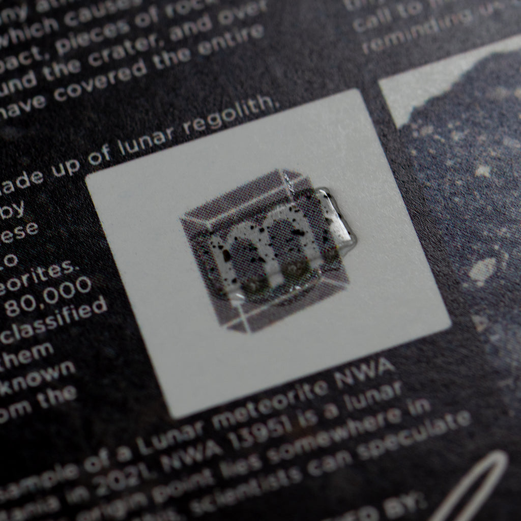 Starry Night Lunar Meteorite NWA 13951 - Display Card