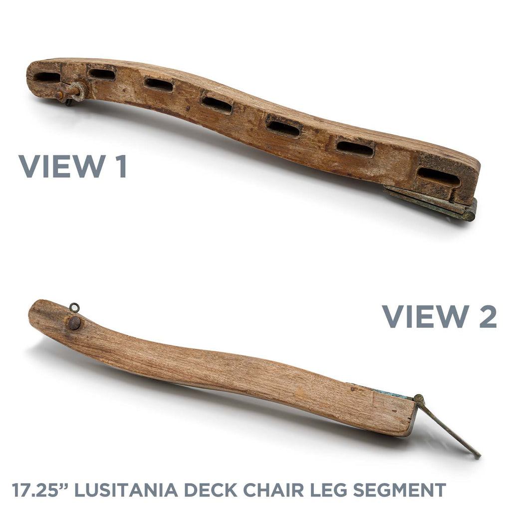 Lusitania Deck Chair Riker Box Specimen