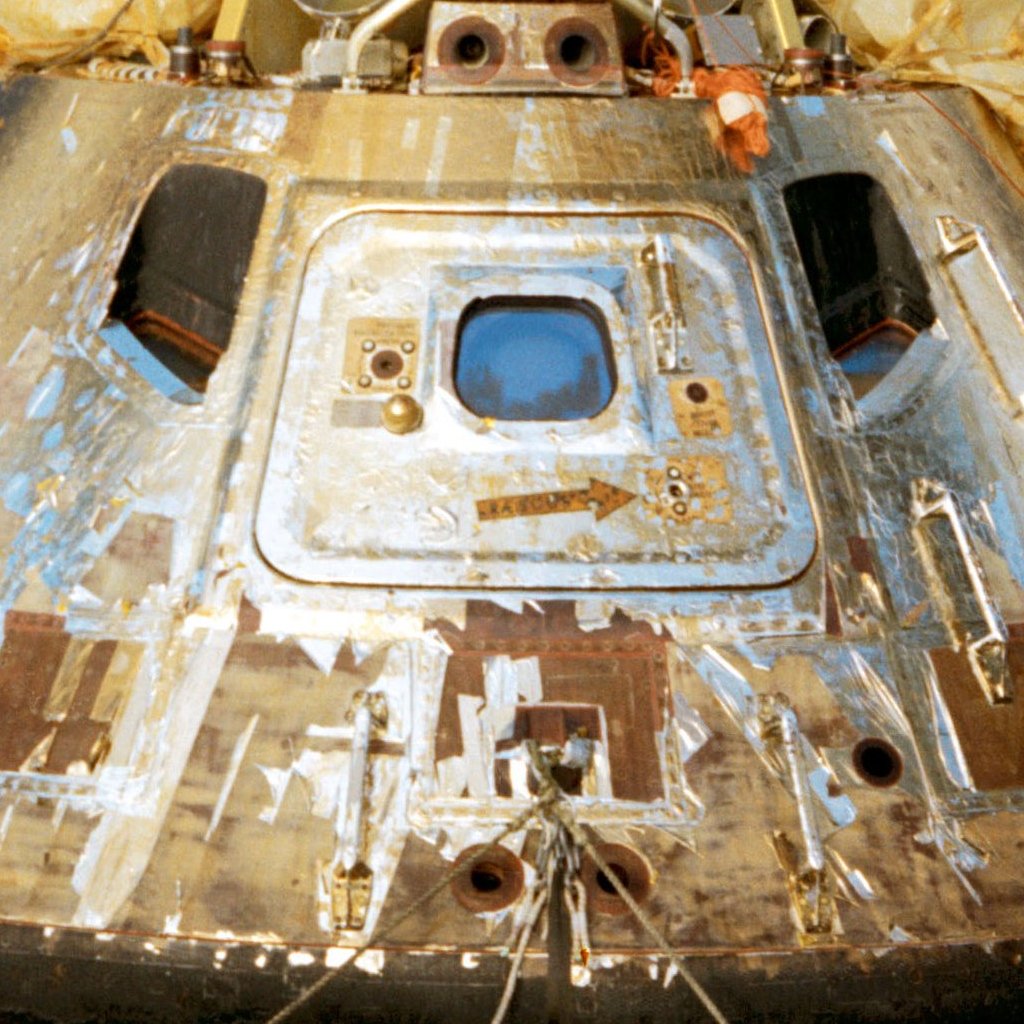 Apollo 13 Command Module Foil Collectible Specimen, Includes Display ...