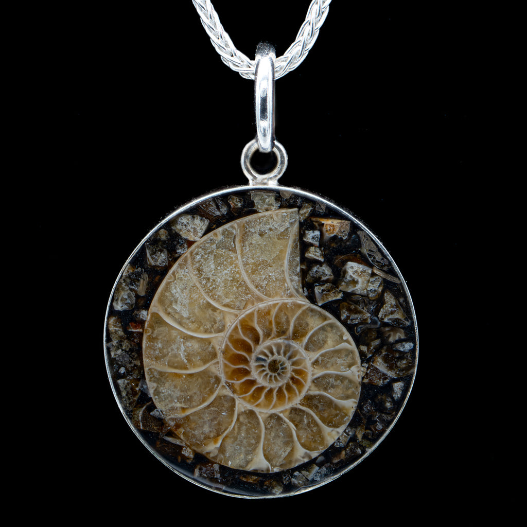 Ammonite Inlay Necklace