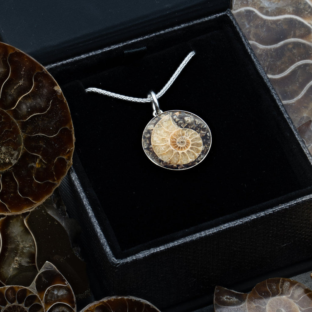 Ammonite Inlay Necklace