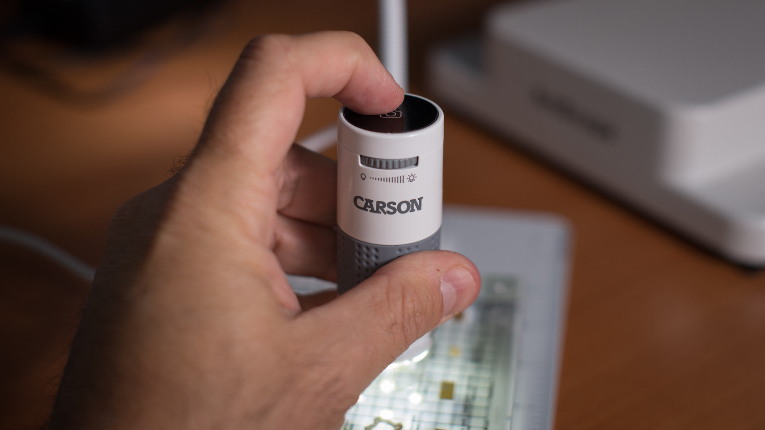 Carson USB Digital Microscope With LED & Flexible Stand - Jewellers Tools From Maddisons Of Durham UK