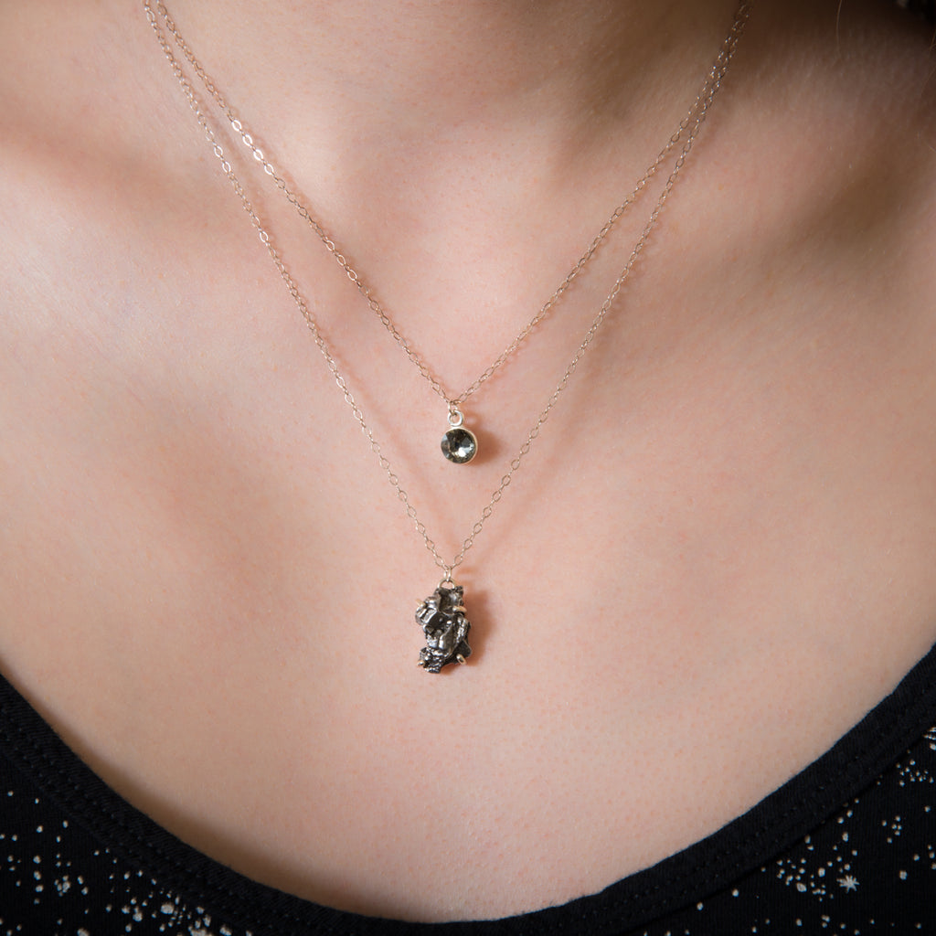 Buy Once A Moon - Moon Dust Necklace Made With Authentic Moon Meteorite |  Extraordinary Real Lunar Moon Dust Sterling Silver | Moon Astrology Jewelry  Gifts NASA Space Gifts for Mom Women