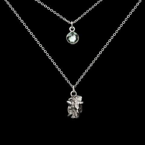 Moon and Stars Lock Necklace – Mayas Gems