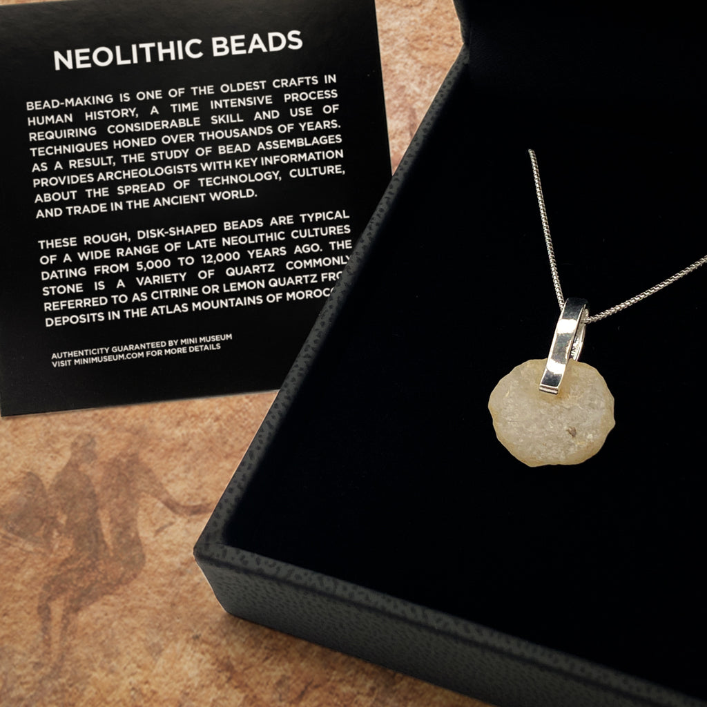 Neolithic Bead Pendant Necklace